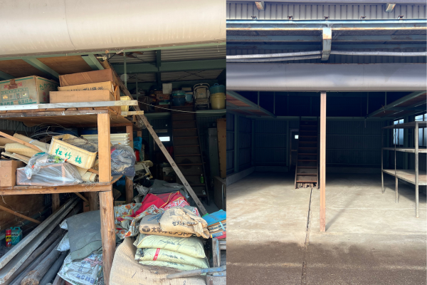 ゴミ屋敷の大量撤去作業