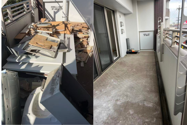 大量の不用品回収